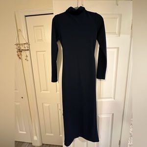 Zara-Navy blue maxi dress size medium